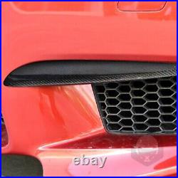 Dry Carbon Fiber Front Fog Lamp Pack Corner Splitter Cover For BMW M6 F06 12-21