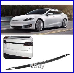 Dry Carbon Fiber Rear Trunk Lid Garnish Cover Trim fits 2012-2019 Tesla Model S