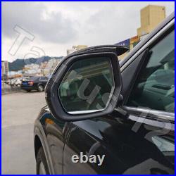 Dry Carbon Fiber Rearview Mirror Trim Cover For Audi Q8 SQ8 RSQ8 2019-23