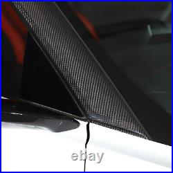 Dry Carbon Fiber Windshield A-Pillar Trim Cover For Corvette C8 Z06 Z51 2020-23