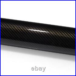ESSMO PET 3K Ceramic Like Real Carbon Fiber Gloss Black Gold Vinyl Wrap Decal