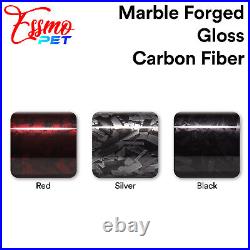ESSMO PET Marble Forged Gloss Carbon Fiber Black Car Vehicle Vinyl Wrap Decal