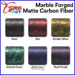ESSMO PET Marble Forged Matte Carbon Fiber Black Car Vehicle Vinyl Wrap Decal