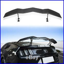 Exterior Rear Trunk Spoiler GT Wing Deck Adjustable Universal For Ford Mustang