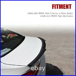 FIT FOR BMW E90 3 Series 335i 328i or M3 Sedan CARBON FIBER REAR SPOILER M4 TYPE