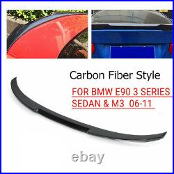 FIT FOR BMW E90 3 Series 335i 328i or M3 Sedan CARBON FIBER REAR SPOILER M4 TYPE