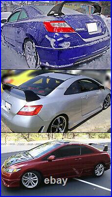 FOR 06-11 8TH HONDA CIVIC 2DR MUG RR STYLE TRUNK SPOILER With CARBON LOOK MID WING