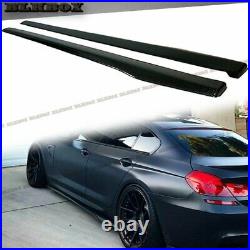 FRP Carbon Fiber Two Side Skirt Lip For 14-18 BMW F06 Gran-Coupe Stock M6 Bumper