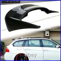 FRP with Carbon Fiber 3D Roof Spoiler Lip For 06-11 E91 3-Series Touring Use