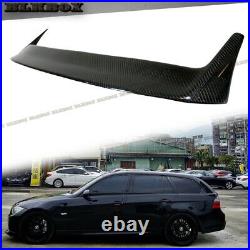 FRP with Carbon Fiber 3D Roof Spoiler Lip For 06-11 E91 3-Series Touring Use