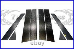 Fit2014-2020 Nissan Rogue/X-Trail Pillar Post Trim Cover Carbon Fiber Black 8Pc