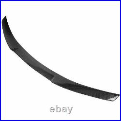 Fit 14-20 Infiniti Q50 Trunk Rear Lip Spoiler M4 Style HYDRO-Dipped Carbon Style