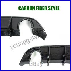 Fit 15-19 Dodge Charger SRT Carbon fiber Style Rear Lip Bumper Valance Diffuser