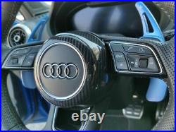 Fit Audi S-Line Carbon Fiber Steering Wheel Cover A3 A4 A5 TT TTS TTRS R8