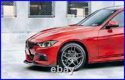 Fit For 2013-2019 BMW F30 F35 ABS Carbon Fiber Front Fog Light Lip Splitter Fins