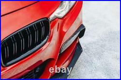 Fit For 2013-2019 BMW F30 F35 ABS Carbon Fiber Front Fog Light Lip Splitter Fins