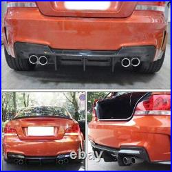 Fit For BMW E82 1M 2011-13 Rear Bumper Diffuser Lip Spoiler Carbon Fiber Refit