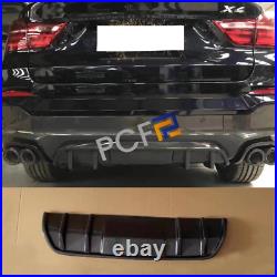 Fit For BMW X4 F26 2015-2018 Real Carbon Fiber Rear Bumper Diffuser Spoiler Lip
