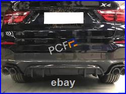 Fit For BMW X4 F26 2015-2018 Real Carbon Fiber Rear Bumper Diffuser Spoiler Lip