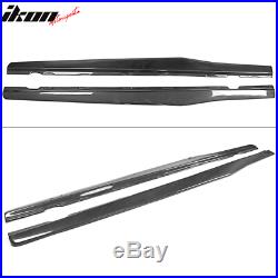 Fits 10-15 Chevy Camaro IKON Style Side Skirts Extension Lip 2PC Carbon Fiber
