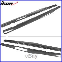 Fits 10-15 Chevy Camaro IKON Style Side Skirts Extension Lip 2PC Carbon Fiber