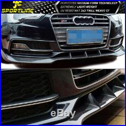 Fits 13-17 Audi S5 Facelift B8 Coupe JC Style Carbon Fiber Front Bumper Lip