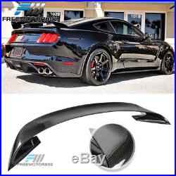 Fits 15-20 Mustang GT350R Style Rear Trunk Spoiler Carbon Fiber CF