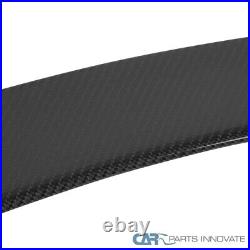 Fits 17-20 Tesla Model 3 Real Carbon Fiber Glossy Black Rear Trunk Spoiler Wing