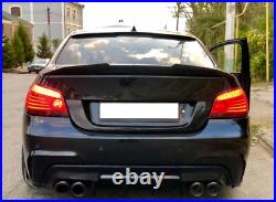 Fits BMW E60 525i 530i 540i 550i M5 2004-09 Rear Trunk Spoiler Wing Carbon Fiber