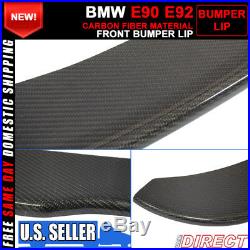 For 06-13 BMW E90 E92 Front Bumper Lip Custom H Style Carbon Fiber CF