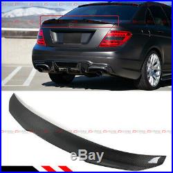 For 08-14 Mercedes Benz W204 C250 C300 Carbon Fiber Psm Style Trunk Spoiler Wing