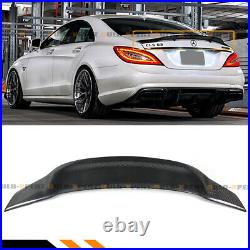 For 12-17 Mercedes W218 Cls63 Cls500 Cls550 Rt Style Carbon Fiber Trunk Spoiler