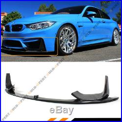 For 15-19 BMW M3 M4 Carbon Fiber 3pcs Front Bumper Lip Spoiler With Splitters Kit