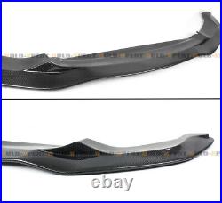 For 15-19 Bmw F80 M3 F82 M4 Psm Style Carbon Fiber Front Bumper Lip + Splitters