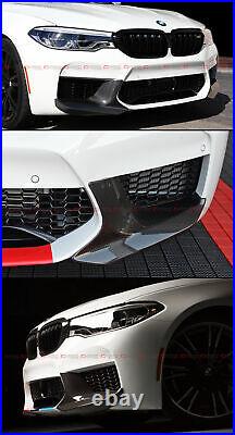 For 18-20 BMW F90 M5 Real Carbon Fiber Performance Style Front Bumper Splitters