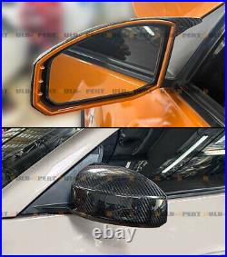 For 2003-09 Nissan 350z Z33 Jdm M Style Real Carbon Fiber Side Mirror Cover Cap