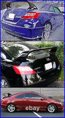 For 2006-11 8th Honda CIVIC 2dr Mug Rr Style Carbon Look MID Wing Trunk Spoiler