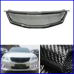 For 2010 Subaru Legacy Front Bumper Honeycomb Grille Carbon Fiber Black 1 Set