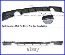 For 2012-18 Bmw F30 Carbon Fiber M Style Rear Bumper Diffuser + Corner Extension
