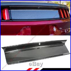 For 2015-2018 Ford Mustang Gt Real Carbon Fiber Trunk Panel Decklid Trim Cover