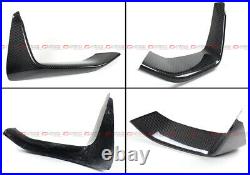 For 2015-2020 Bmw M3 M4 Psm Style Carbon Fiber Front Bumper Lip + Side Splitters
