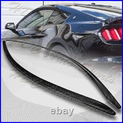For 2015-2020 Ford Mustang Coupe Real Carbon Fiber Sun Shield Window Visor 2pcs