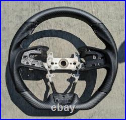 For 2016-2021 Honda Civic Gen 10th Real Carbon Fiber Steering Wheel Type-R MATTE