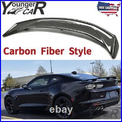 For 2016-21 Camaro RS SS LT ZL1 Style Rear Trunk Spoiler Lip Carbon Fiber Style