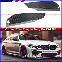 For 2018-2020 Bmw F90 M5 Carbon Fiber Front Bumper Upper Air Vent LID Cover Trim