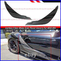 For 2019-2022 Toyota GR Supra A90 A91 Carbon Fiber Door Panel Garnish Trim Cover