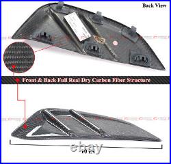 For 21-23 Bmw G82 G83 M4 Carbon Fiber Front Fender Vent Garnish Trim Replacement