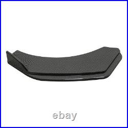 For Acura TLX Carbon Fiber Black Front Bumper Lip Spoiler Splitters + Strut Rods