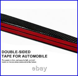 For Audi Rear Trunk Spoiler Lip Roof Tail Wing 3D Carbon Fiber 54