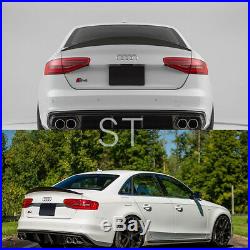 For Audi S4 B8.5 Sedan 2013-2016 Carbon Fiber Trunk Spoiler Wing HK Style